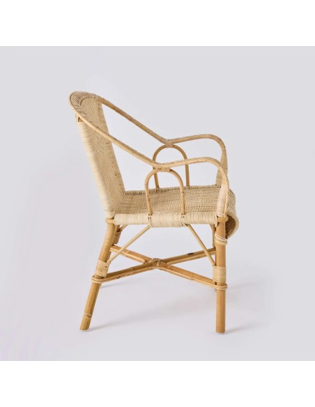 Profil fauteuil en rotin Marcel à retrouver chez Kok Maison