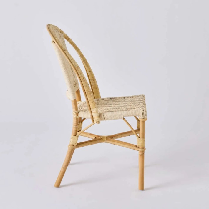 All-rattan chair profile, vintage style, GRAND-PERE collection by KOK MAISON