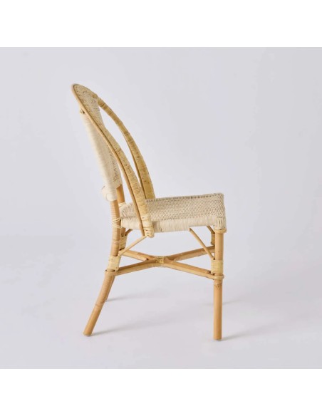 Profil chaise tout en rotin, esprit vintage, collection GRAND-PERE par KOK MAISON
