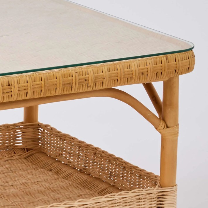 Plateau en verre pour table basse rectangulaire Nantucket & Primavera