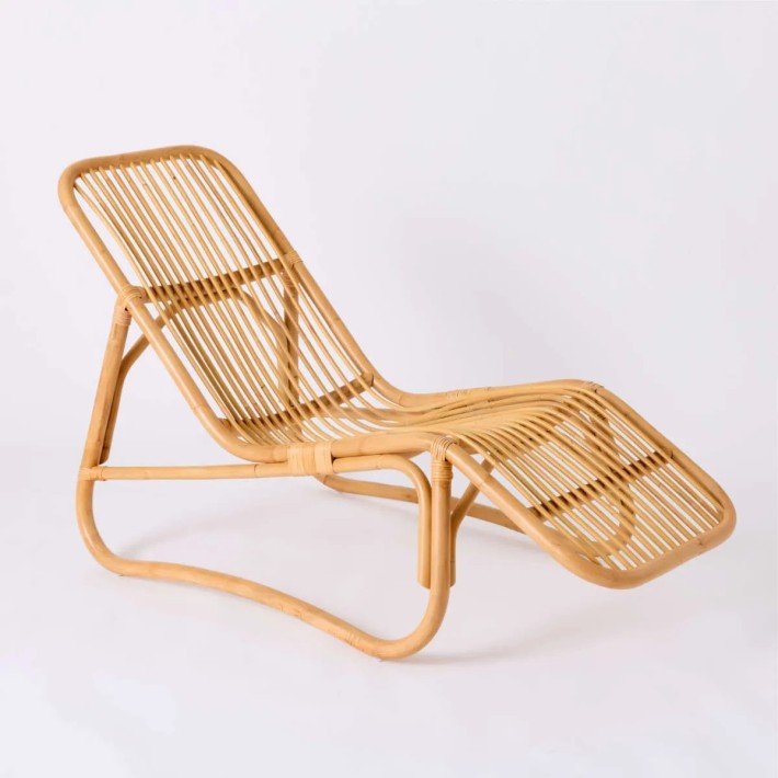 BAIA vintage rattan chaise longue by Kok maison