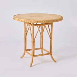EUGENIE natural rattan table from the Grandfather collection by KOK MAISON