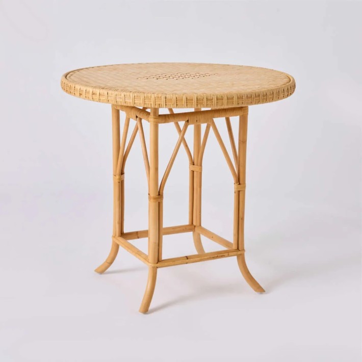 EUGENIE natural rattan table from the Grandfather collection by KOK MAISON