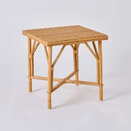 Table basse en rotin naturel tressé grand-mère par KOK Maison