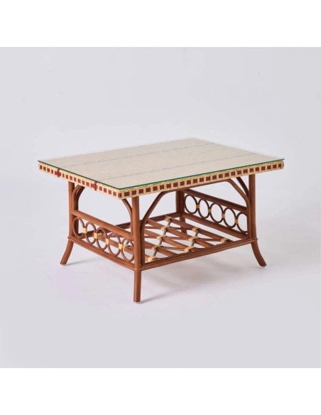 Plateau de verre pour table basse rectangulaire collection BAGATELLE