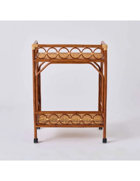 Rear view of vintage rattan sideboard from the BAGATELLE collection at Kok Maison