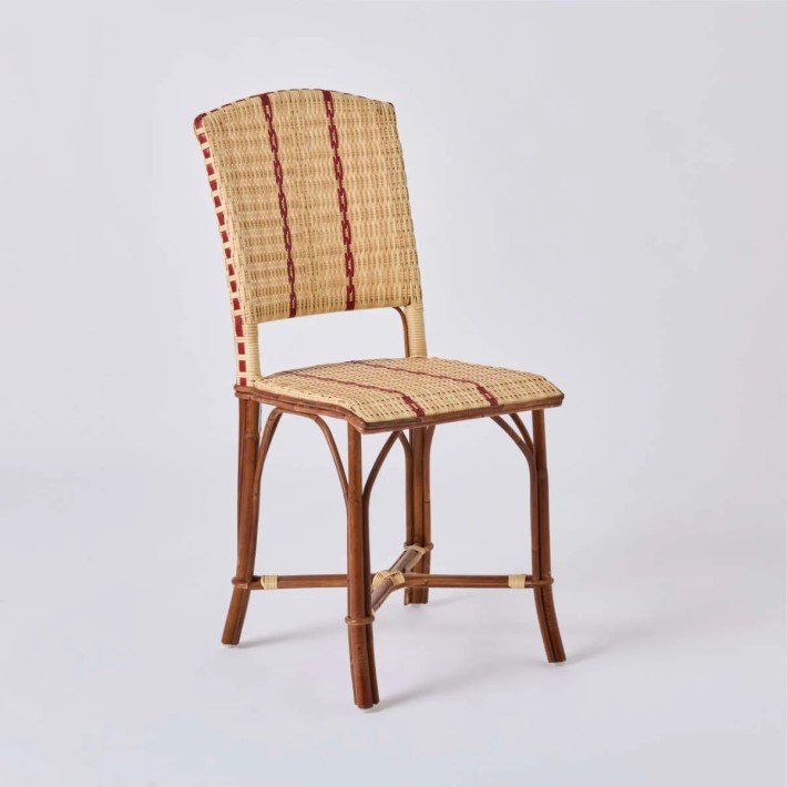 Chaise semi outdoor structure rotin et tressage résine Bistrot