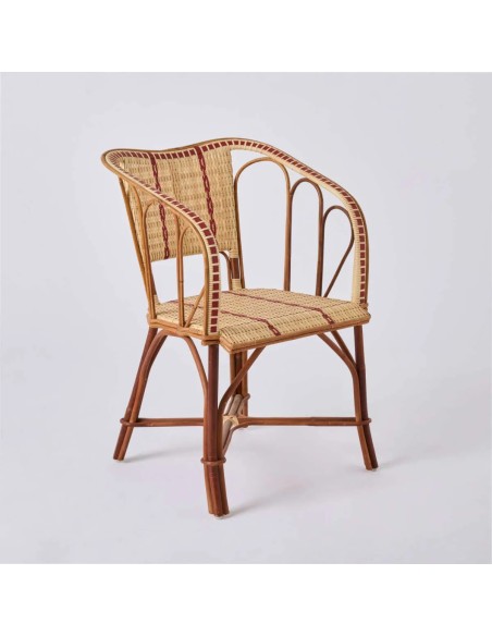 Resin bistro table chair on rattan frame by KOK MAISON