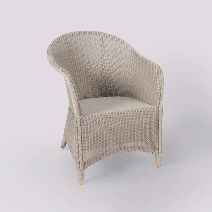 Llyod Loom SIDONIE armchair in ash lacquer