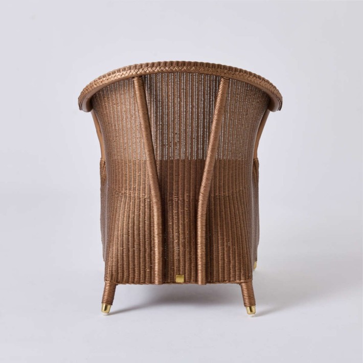 Fauteuil Loom SIDONIE cuivre dos