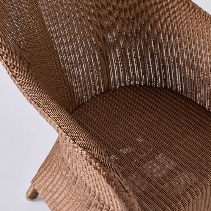 Loom SIDONIE armchair with copper seat