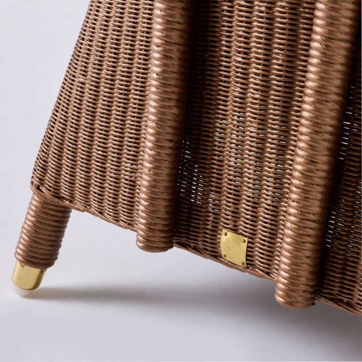 Zoom plaque dos fauteuil loom SIDONIE