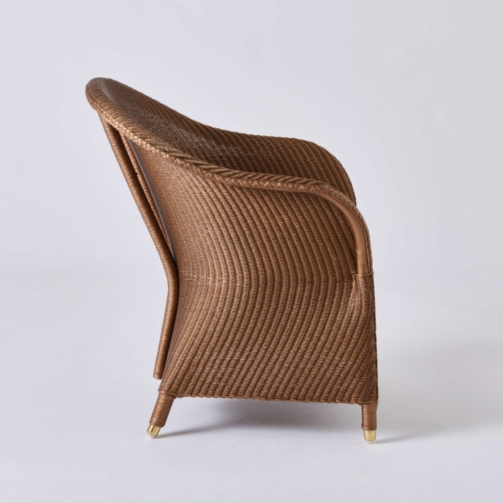 Fauteuil Loom SIDONIE cuivre profil