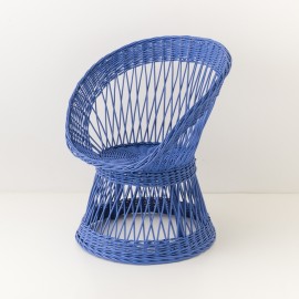 Wicker coloured armchair Franz