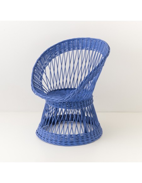 Wicker coloured armchair Franz