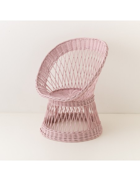 Wicker coloured armchair Franz