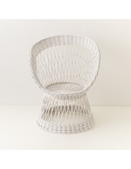 Wicker coloured armchair Franz