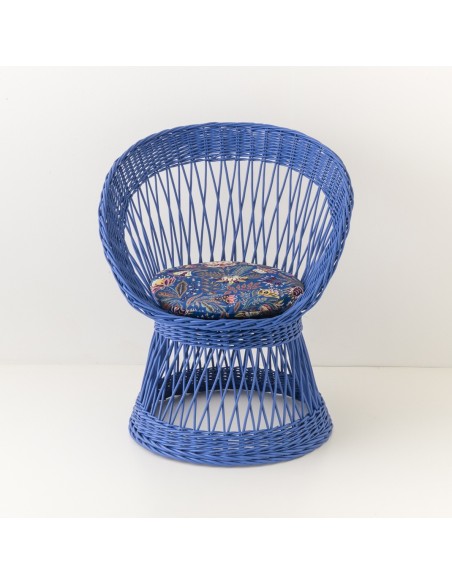 Wicker coloured armchair Franz