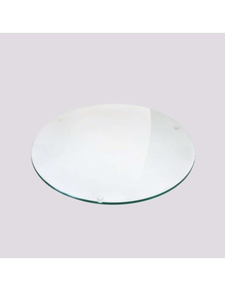 Plateau en verre rond diamètre 60 cm