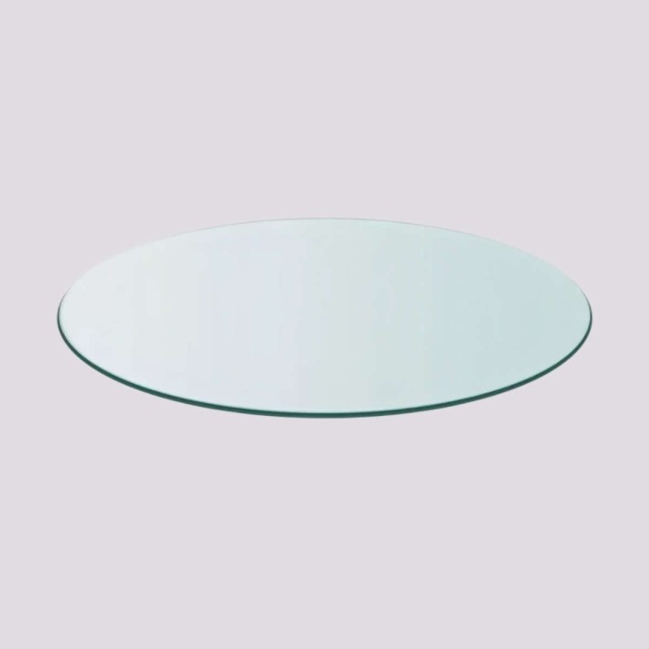 Table glass, diameter 80 cm