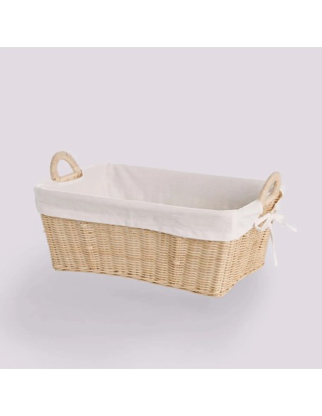 Manne à linge en rotin naturel moyen modèle