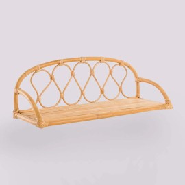 Lily vintage rattan shelf by Kok maison