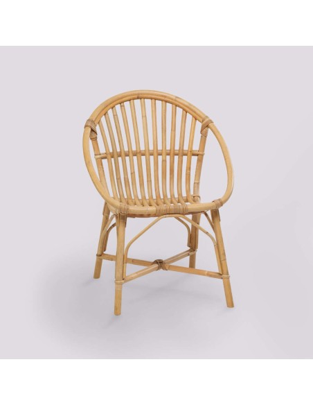 BRUNO vintage armchair made entirely of rattan by kok maison
