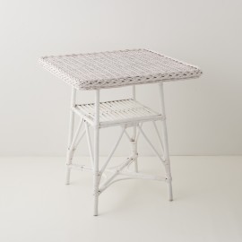 Mélina lacquered wicker table with woven top 2