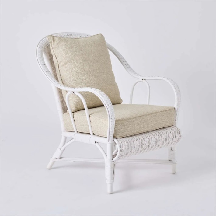 Fauteuil PRIMAVERA tissu gris chenille