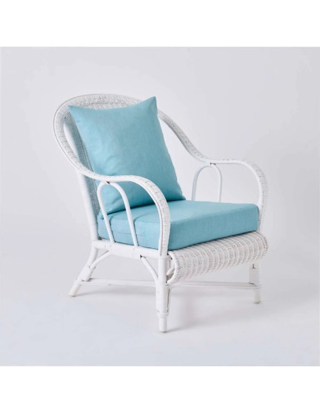 PRIMAVERA armchair in azure fabric