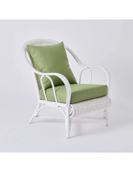 Fauteuil PRIMAVERA tissu vert