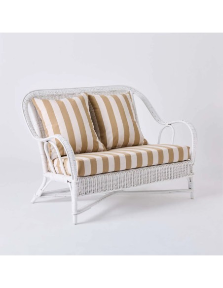 PRIMAVERA sofa in beige striped fabric
