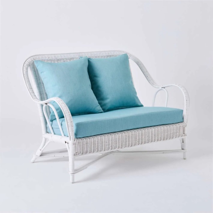 PRIMAVERA sofa in KOK aqua fabric