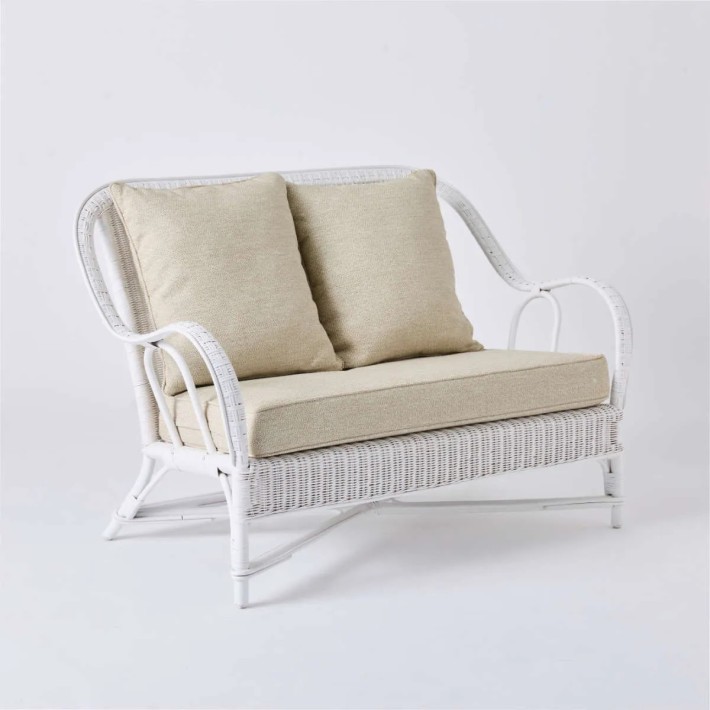 PRIMAVERA sofa in grey chenille fabric