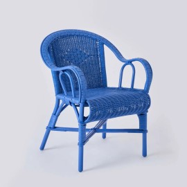 Fauteuil ne rotin collection Primavera laque couleur pistache 2