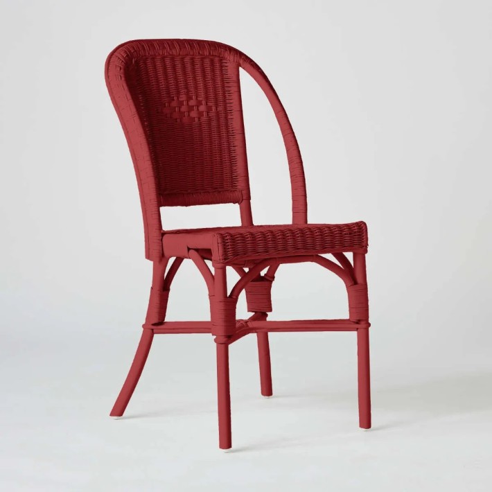PRIMAVERA chair in ruby red lacquer