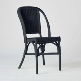 PRIMAVERA rattan chair, Greek blue lacquered 2