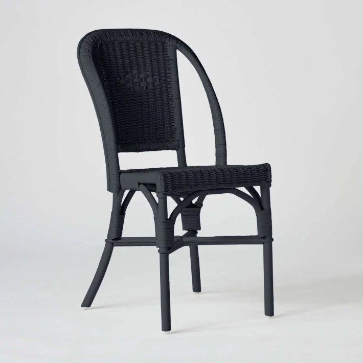 Black lacquered rattan PRIMAVERA chair by KOK MAISON