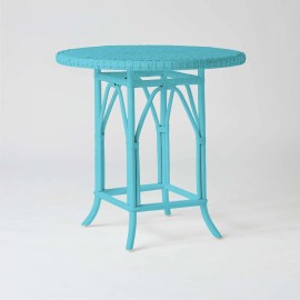 Table de repas / guéridon rotin laqué vert bronze PRIMAVERA 2