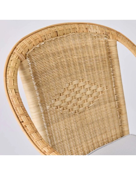 Detail of diamond pattern rattan weaving from the Grandfather collection