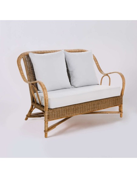 NANTUCKET patinated rattan sofa from the Grandfather collection