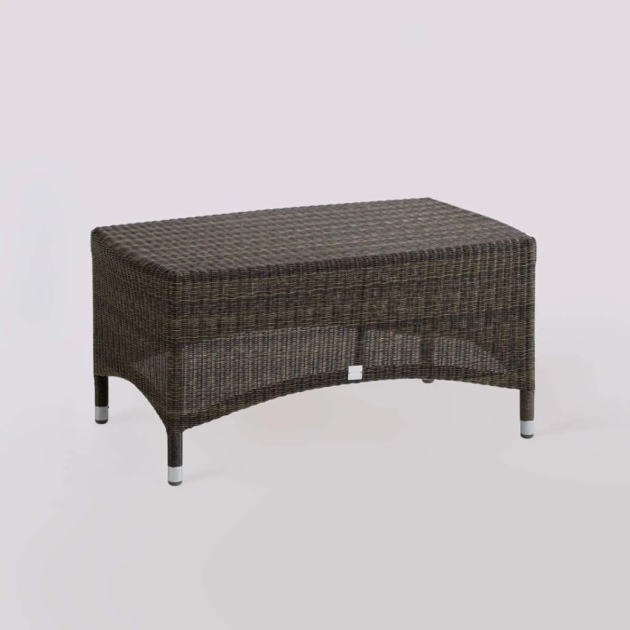 Table basse de jardin poivre rect Vera