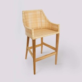 Sao Paulo resin bar stool without cushion