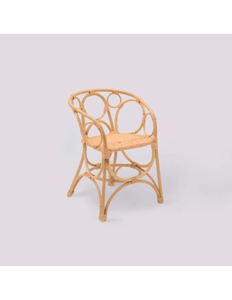 Fauteuil enfant en rotin Gingko Bulles