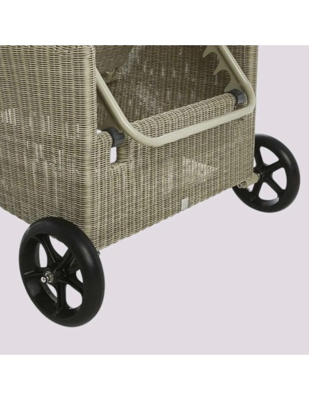 WHEEL KIT FOR ATOLL GREY RESIN SUN LOUNGER