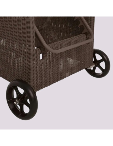 Kit de roues pour chaise longue en résine poivre