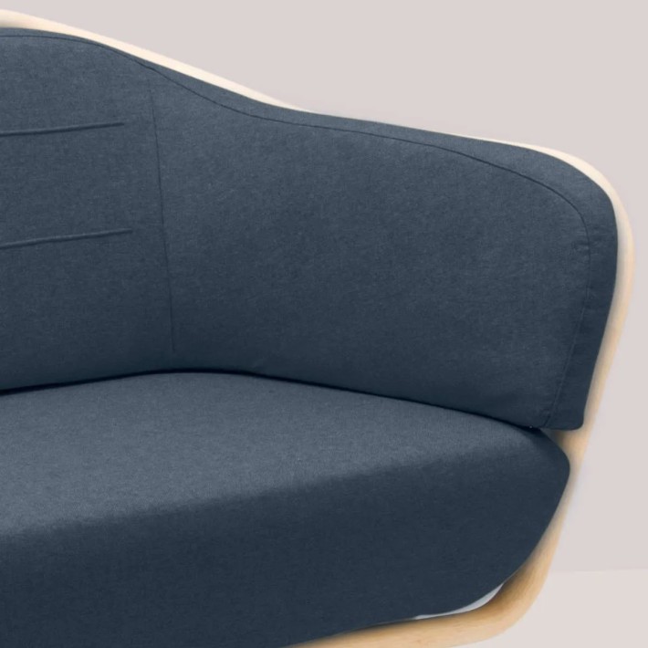 BÔA sofa, Orchid Edition collection, in MOOD BLEU fabric