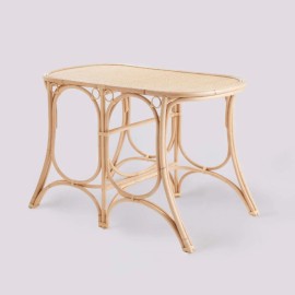 Table ovale en rotin collection GINGKO par KOK MAISON
