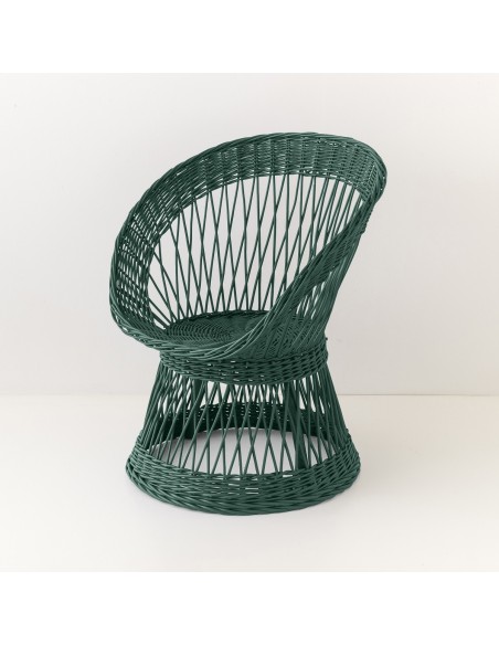 Wicker coloured armchair Franz