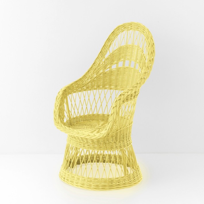 Wicker armchair Franz